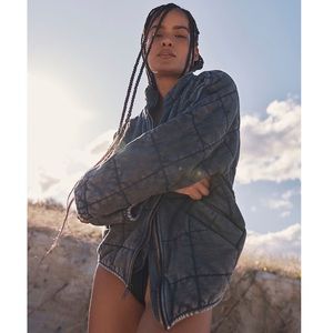 Free People Dolman Quilted Knit Jacket